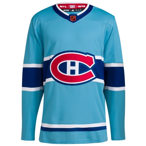 Montreal Canadiens adidas Reverse Retro 2.0 Authentic Blank Jersey - Light Blue Montreal Canadiens adidas Reverse Retro 2.0 Authentic Blank Jersey - Light Blue