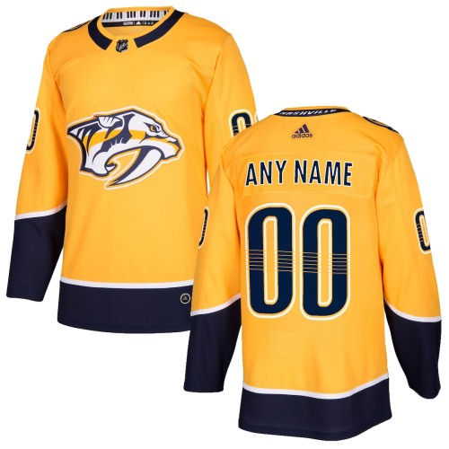 Nashville Predators adidas Authentic Custom Jersey - Gold Nashville Predators adidas Authentic Custom Jersey - Gold