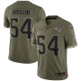 Tedy Bruschi New England Patriots 2022 Salute To Service Retired Player Limited Jersey - Olive Tedy Bruschi New England Patriots 2022 Salute To Service Retired Player Limited Jersey - Olive
