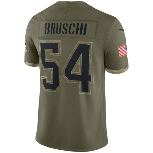 Tedy Bruschi New England Patriots 2022 Salute To Service Retired Player Limited Jersey - Olive Tedy Bruschi New England Patriots 2022 Salute To Service Retired Player Limited Jersey - Olive