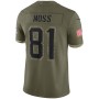Randy Moss New England Patriots 2022 Salute To Service Retired Player Limited Jersey - Olive Randy Moss New England Patriots 2022 Salute To Service Retired Player Limited Jersey - Olive