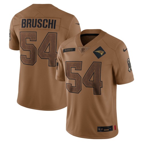 Tedy Bruschi New England Patriots Nike 2023 Salute To Service Retired Player Limited Jersey - Brown Tedy Bruschi New England Patriots Nike 2023 Salute To Service Retired Player Limited Jersey - Brown