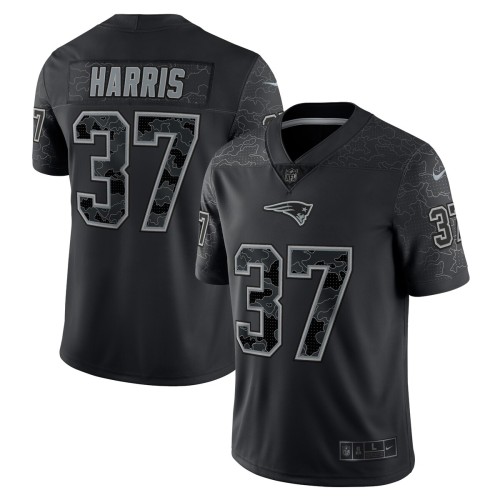 Damien Harris New England Patriots Nike RFLCTV Limited Jersey - Black Damien Harris New England Patriots Nike RFLCTV Limited Jersey - Black