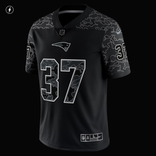 Damien Harris New England Patriots Nike RFLCTV Limited Jersey - Black Damien Harris New England Patriots Nike RFLCTV Limited Jersey - Black
