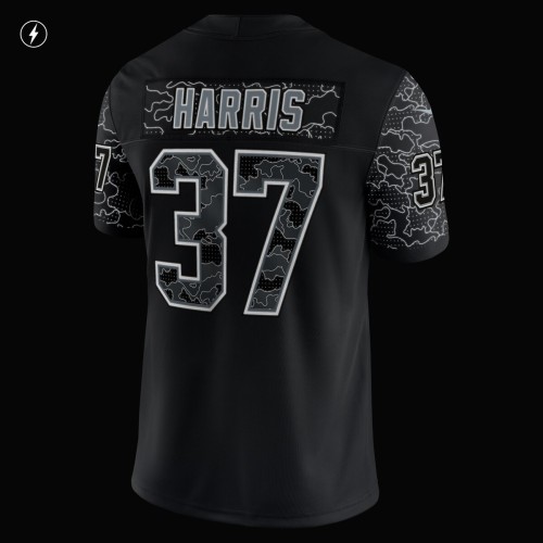 Damien Harris New England Patriots Nike RFLCTV Limited Jersey - Black Damien Harris New England Patriots Nike RFLCTV Limited Jersey - Black