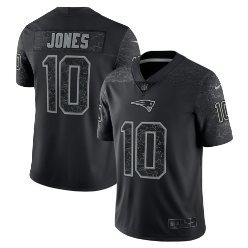 Mac Jones New England Patriots Nike RFLCTV Limited Jersey - Black Mac Jones New England Patriots Nike RFLCTV Limited Jersey - Black
