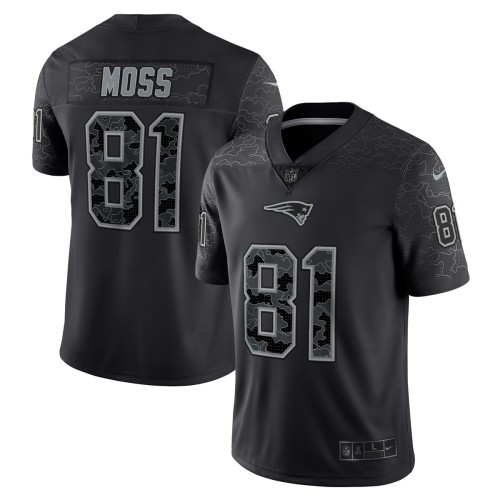 Randy Moss New England Patriots Nike Retired Player RFLCTV Limited Jersey - Black Randy Moss New England Patriots Nike Retired Player RFLCTV Limited Jersey - Black