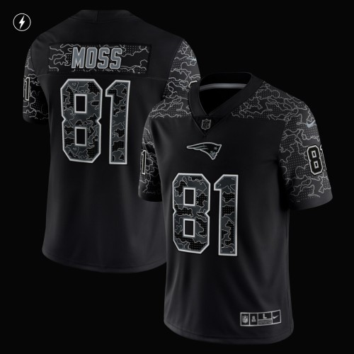 Randy Moss New England Patriots Nike Retired Player RFLCTV Limited Jersey - Black Randy Moss New England Patriots Nike Retired Player RFLCTV Limited Jersey - Black