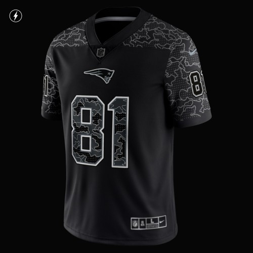 Randy Moss New England Patriots Nike Retired Player RFLCTV Limited Jersey - Black Randy Moss New England Patriots Nike Retired Player RFLCTV Limited Jersey - Black