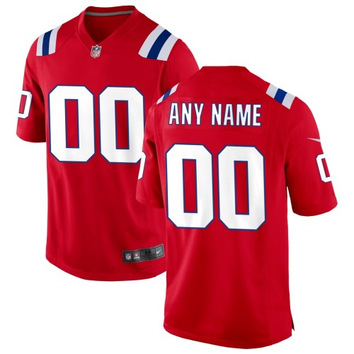 New England Patriots Nike Alternate Custom Jersey - Red New England Patriots Nike Alternate Custom Jersey - Red