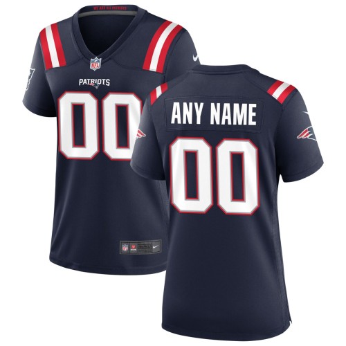 New England Patriots Nike Women's Custom Game Jersey - Navy New England Patriots Nike Women's Custom Game Jersey - Navy