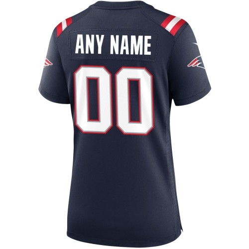 New England Patriots Nike Women's Custom Game Jersey - Navy New England Patriots Nike Women's Custom Game Jersey - Navy