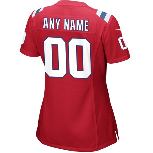 New England Patriots Nike Women's Alternate Custom Jersey - Red New England Patriots Nike Women's Alternate Custom Jersey - Red