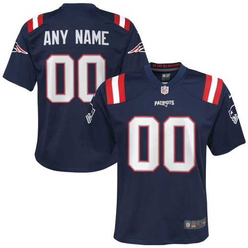 New England Patriots Nike Youth Custom Game Jersey - Navy New England Patriots Nike Youth Custom Game Jersey - Navy