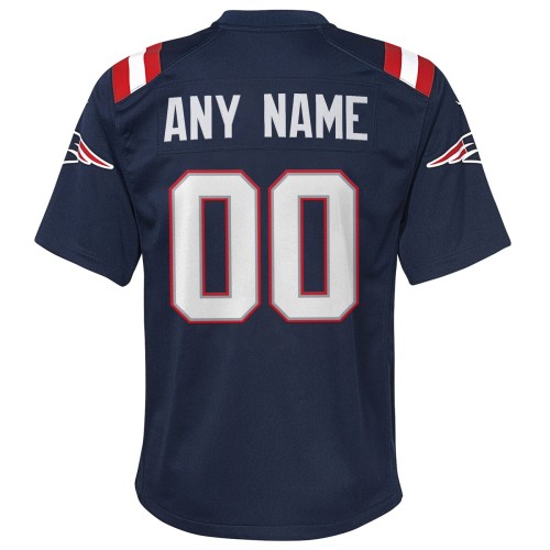 New England Patriots Nike Youth Custom Game Jersey - Navy New England Patriots Nike Youth Custom Game Jersey - Navy