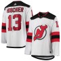 Nico Hischier New Jersey Devils adidas Away Authentic Player Jersey - White Nico Hischier New Jersey Devils adidas Away Authentic Player Jersey - White