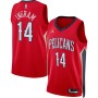 Brandon Ingram New Orleans Pelicans Jordan Brand 2022/23 Statement Edition Swingman Jersey - Red Brandon Ingram New Orleans Pelicans Jordan Brand 2022/23 Statement Edition Swingman Jersey - Red