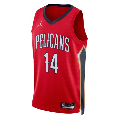 Brandon Ingram New Orleans Pelicans Jordan Brand 2022/23 Statement Edition Swingman Jersey - Red Brandon Ingram New Orleans Pelicans Jordan Brand 2022/23 Statement Edition Swingman Jersey - Red