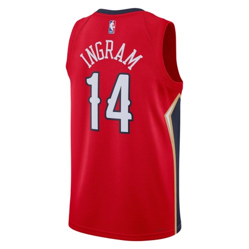 Brandon Ingram New Orleans Pelicans Jordan Brand 2022/23 Statement Edition Swingman Jersey - Red Brandon Ingram New Orleans Pelicans Jordan Brand 2022/23 Statement Edition Swingman Jersey - Red