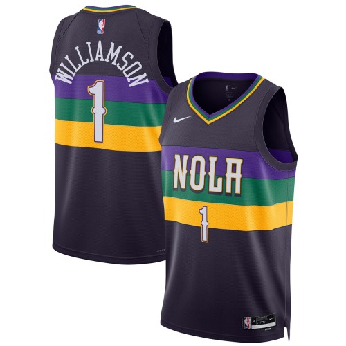 Zion Williamson New Orleans Pelicans Nike Unisex 2022/23 Swingman Jersey - City Edition - Purple Zion Williamson New Orleans Pelicans Nike Unisex 2022/23 Swingman Jersey - City Edition - Purple