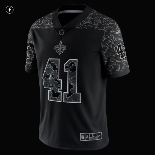Alvin Kamara New Orleans Saints Nike RFLCTV Limited Jersey - Black