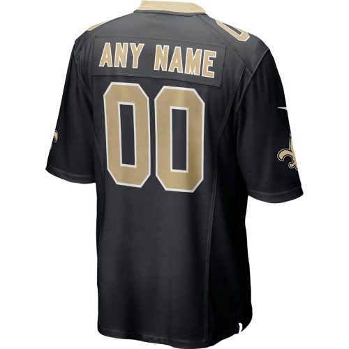 New Orleans Saints Nike Custom Game Jersey - Black New Orleans Saints Nike Custom Game Jersey - Black