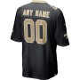 New Orleans Saints Nike Custom Game Jersey - Black New Orleans Saints Nike Custom Game Jersey - Black