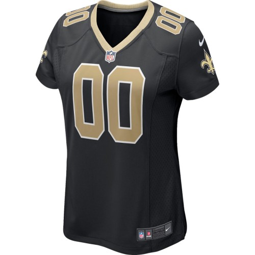 New Orleans Saints Nike Women's Custom Game Jersey - Black New Orleans Saints Nike Women's Custom Game Jersey - Black