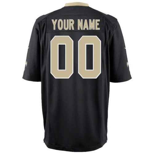 New Orleans Saints Nike Youth Custom Game Jersey - Black New Orleans Saints Nike Youth Custom Game Jersey - Black
