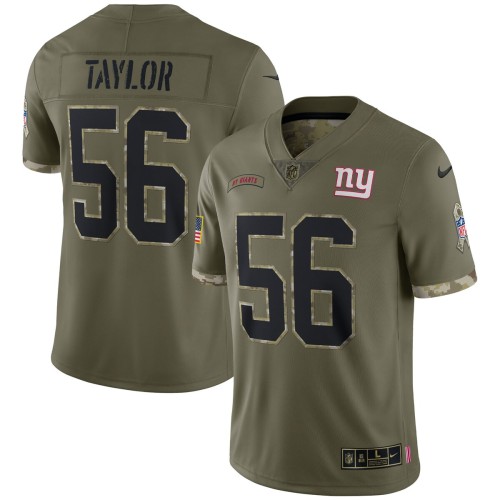 Lawrence Taylor New York Giants 2022 Salute To Service Retired Player Limited Jersey - Olive Lawrence Taylor New York Giants 2022 Salute To Service Retired Player Limited Jersey - Olive