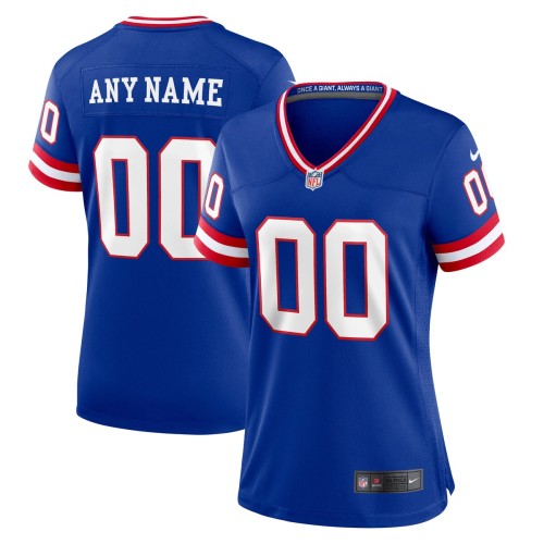 New York Giants Nike Women's Classic Custom Game Jersey - Royal New York Giants Nike Women's Classic Custom Game Jersey - Royal