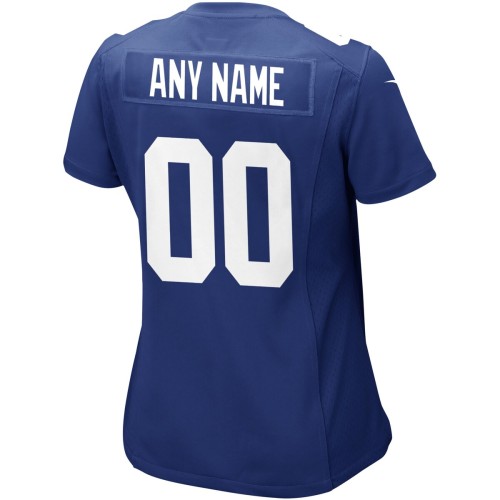 New York Giants Nike Women's Custom Jersey - Royal New York Giants Nike Women's Custom Jersey - Royal
