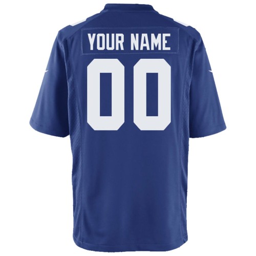 New York Giants Nike Youth Custom Game Jersey - Royal New York Giants Nike Youth Custom Game Jersey - Royal
