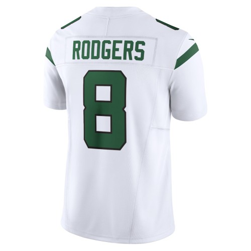 Aaron Rodgers New York Jets Nike Vapor F.U.S.E. Limited Jersey - Spotlight White Aaron Rodgers New York Jets Nike Vapor F.U.S.E. Limited Jersey - Spotlight White