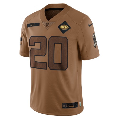 Breece Hall New York Jets Nike 2023 Salute To Service Limited Jersey - Brown Breece Hall New York Jets Nike 2023 Salute To Service Limited Jersey - Brown