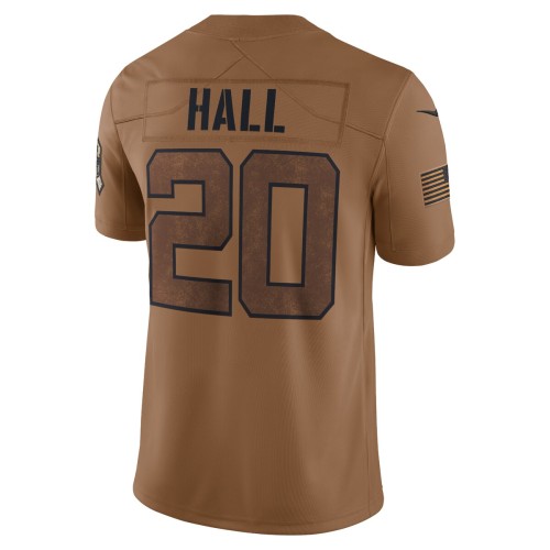 Breece Hall New York Jets Nike 2023 Salute To Service Limited Jersey - Brown Breece Hall New York Jets Nike 2023 Salute To Service Limited Jersey - Brown