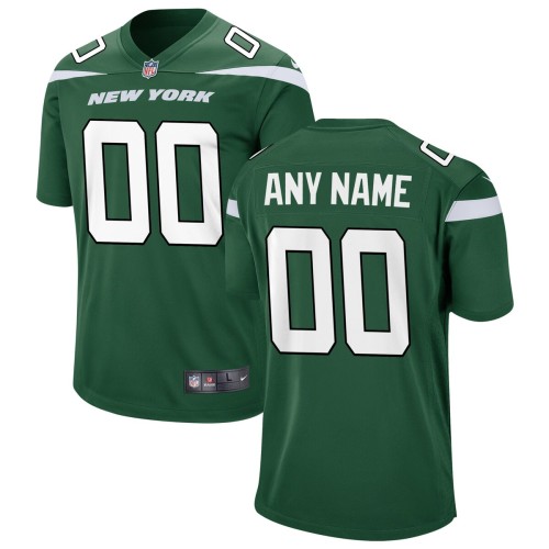 New York Jets Nike Game Custom Jersey - Gotham Green New York Jets Nike Game Custom Jersey - Gotham Green