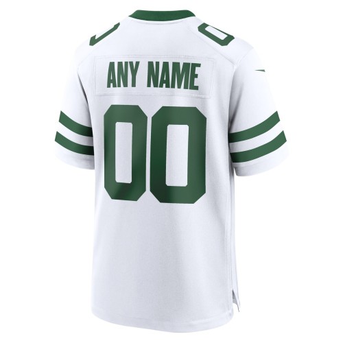 New York Jets Nike Custom Game Jersey - Legacy White New York Jets Nike Custom Game Jersey - Legacy White