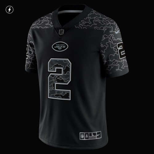 Zach Wilson New York Jets Nike RFLCTV Limited Jersey - Black Zach Wilson New York Jets Nike RFLCTV Limited Jersey - Black