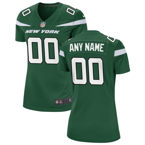 New York Jets Nike Women's Custom Game Jersey - Gotham Green New York Jets Nike Women's Custom Game Jersey - Gotham Green