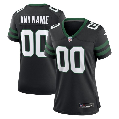 New York Jets Nike Women's Alternate Custom Game Jersey - Legacy Black New York Jets Nike Women's Alternate Custom Game Jersey - Legacy Black