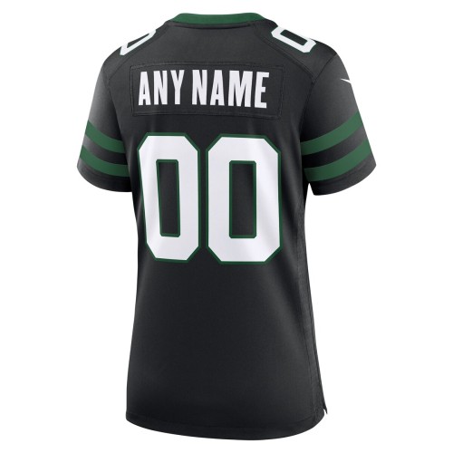 New York Jets Nike Women's Alternate Custom Game Jersey - Legacy Black New York Jets Nike Women's Alternate Custom Game Jersey - Legacy Black