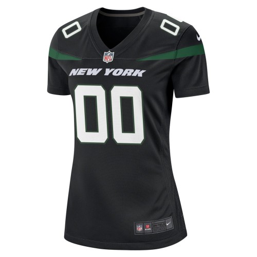 New York Jets Nike Women's Alternate Custom Game Jersey - Stealth Black New York Jets Nike Women's Alternate Custom Game Jersey - Stealth Black