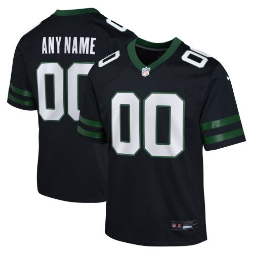 New York Jets Nike Youth Alternate Custom Game Jersey - Legacy Black New York Jets Nike Youth Alternate Custom Game Jersey - Legacy Black