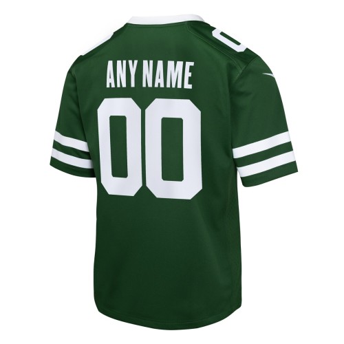 New York Jets Nike Youth Custom Game Jersey - Legacy Green New York Jets Nike Youth Custom Game Jersey - Legacy Green