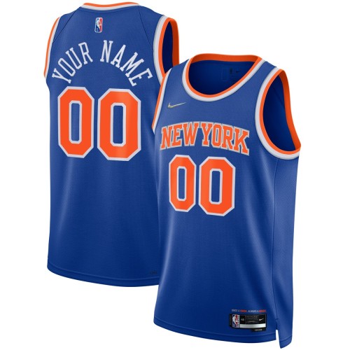 New York Knicks Nike 2021/22 Diamond Swingman Custom Jersey - Icon Edition - Blue New York Knicks Nike 2021/22 Diamond Swingman Custom Jersey - Icon Edition - Blue