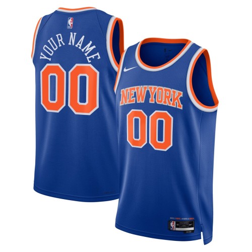 New York Knicks Nike Unisex 2022/23 Swingman Custom Jersey Blue - Icon Edition New York Knicks Nike Unisex 2022/23 Swingman Custom Jersey Blue - Icon Edition