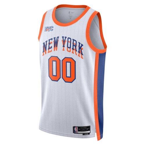 New York Knicks Nike Unisex 2024/25 Custom Swingman Jersey - City Edition - White New York Knicks Nike Unisex 2024/25 Custom Swingman Jersey - City Edition - White