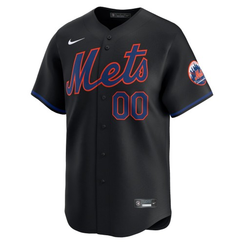New York Mets Nike Alternate Limited Custom Jersey – Black New York Mets Nike Alternate Limited Custom Jersey – Black