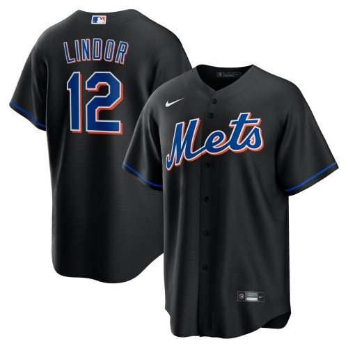 Francisco Lindor New York Mets Nike 2022 Alternate Replica Player Jersey - Black Francisco Lindor New York Mets Nike 2022 Alternate Replica Player Jersey - Black